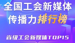 6月全国省级工会新媒体传播力TOP15? title=